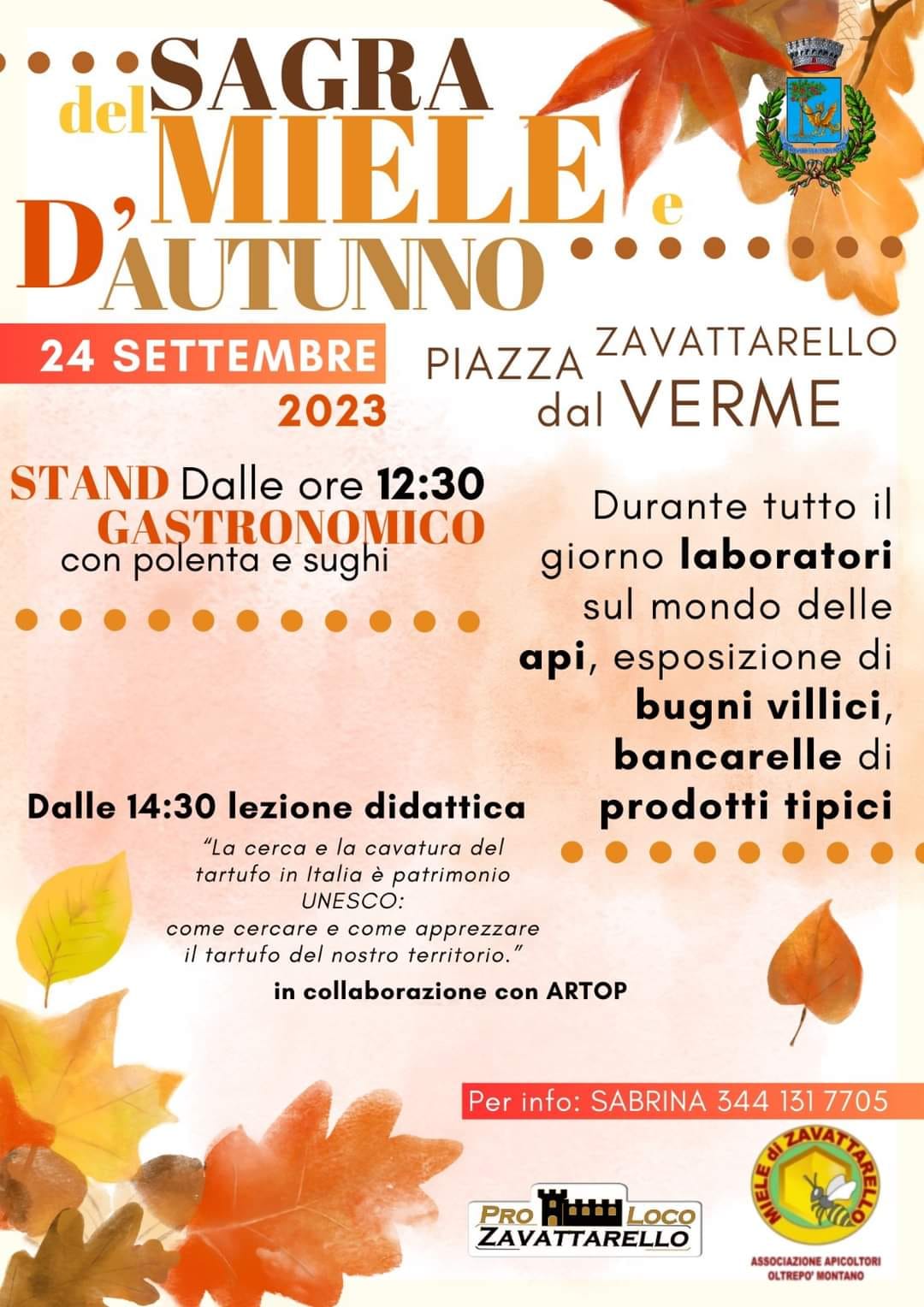 SAGRA DEL MIELE D'AUTUNNO - DOMENICA 24 SETTEMBRE 2023