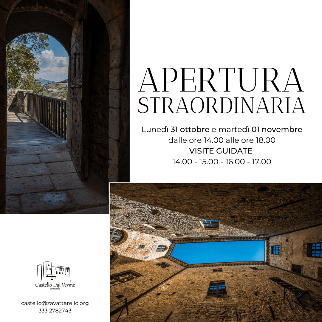 APERTURA STRAORDINARIA CASTELLO DAL VERME