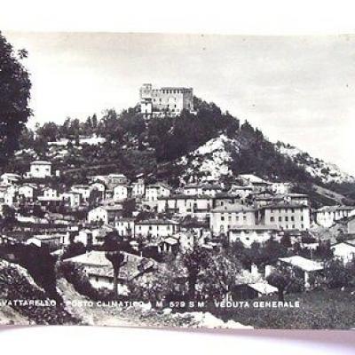 Cartolina Zavattarello Pavia Panorama 1953